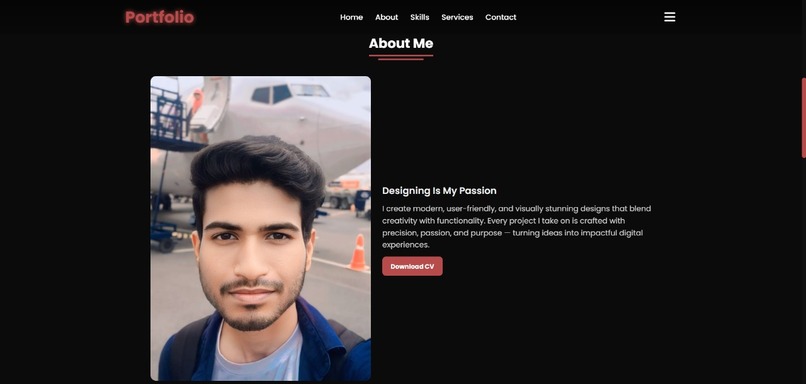 Portfolio – screenshot 2