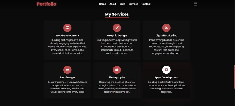 Portfolio – screenshot 4
