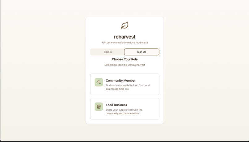 reharvest – screenshot 1