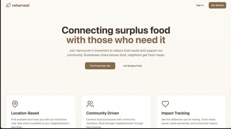reharvest – screenshot 2