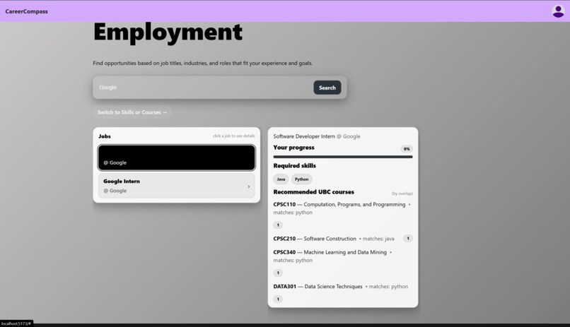Career Compass – screenshot 2