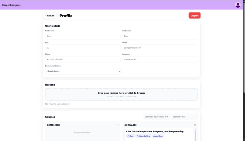 Career Compass – screenshot 4