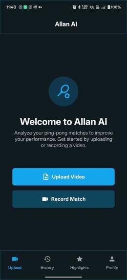 Allan AI: Ping Pong Analyzer – screenshot 1