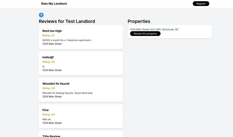 RateMyLandlord – screenshot 4