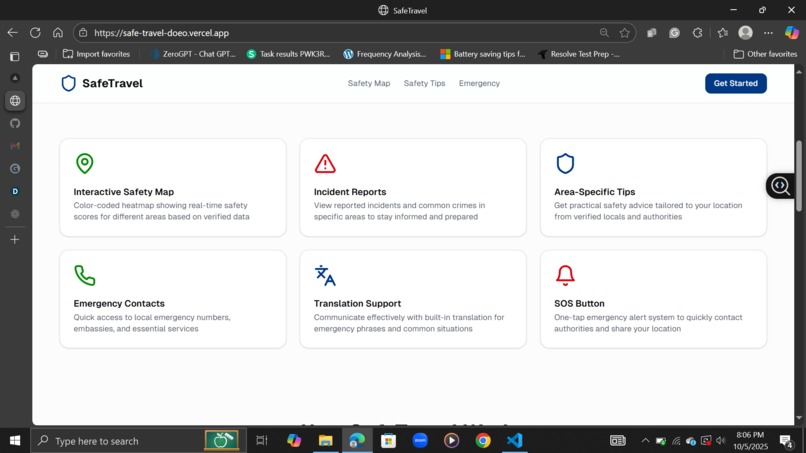 SafeTravel – screenshot 2