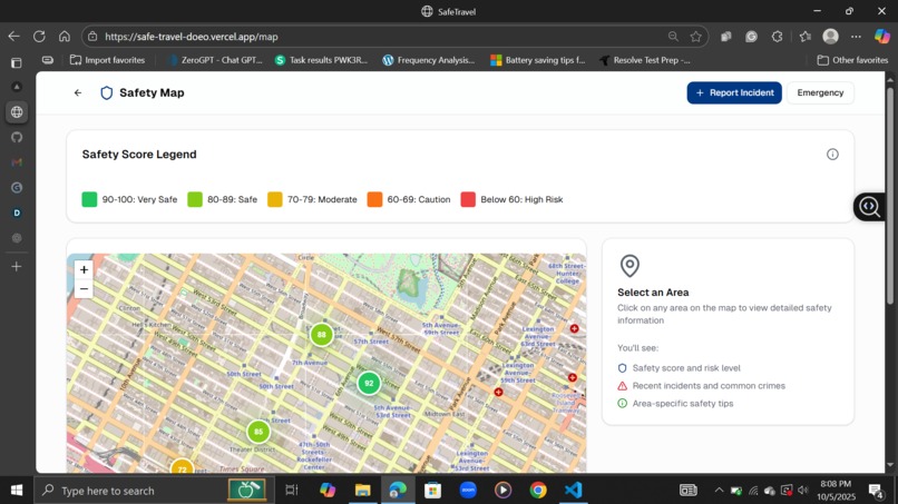 SafeTravel – screenshot 3