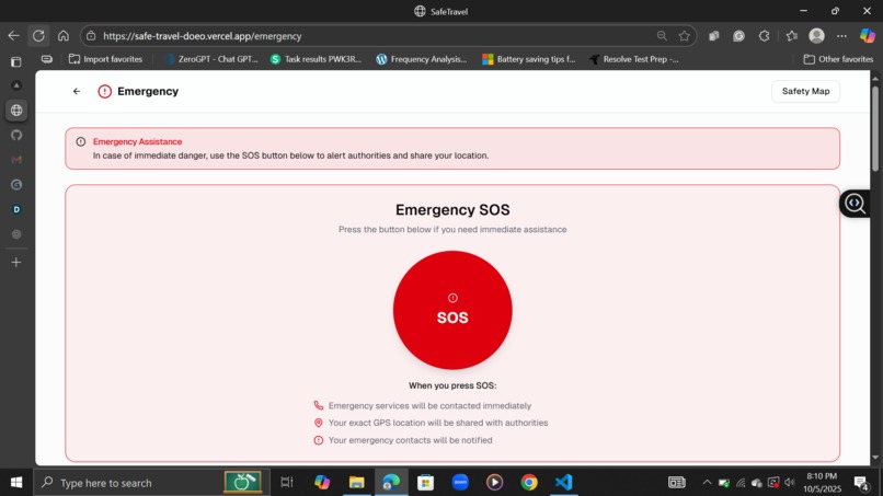 SafeTravel – screenshot 5
