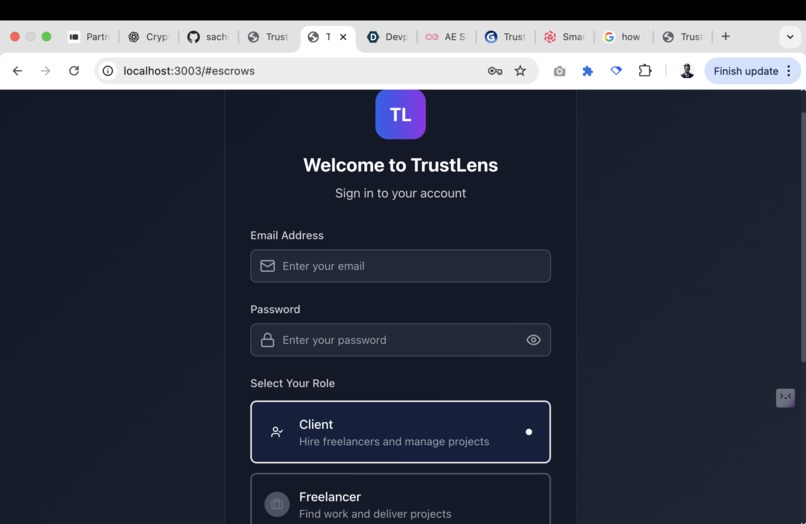 TrustLens- AI Powered Escrow – screenshot 5