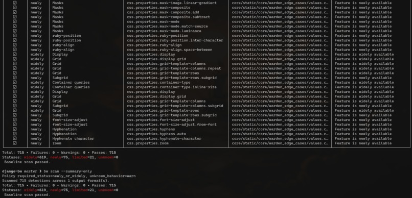 baseline-warden – screenshot 1