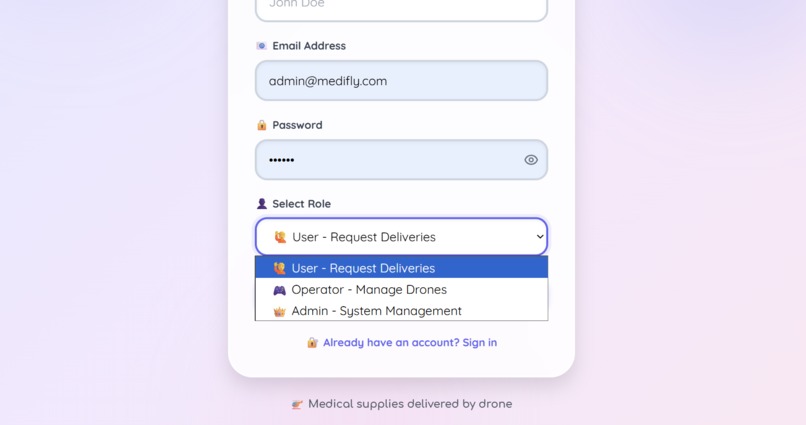 MediFly  – screenshot 2
