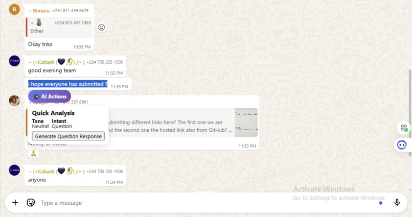 Smart compose – screenshot 2