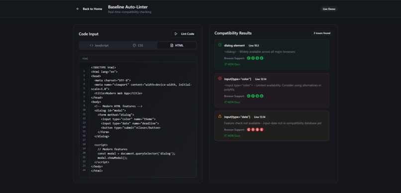 BaseLine Auto Linter – screenshot 2