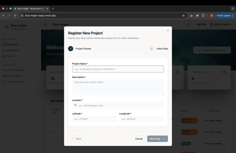 BlueLedger – screenshot 2