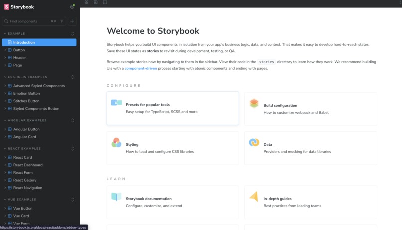 Storybook Addon Baseline – screenshot 2