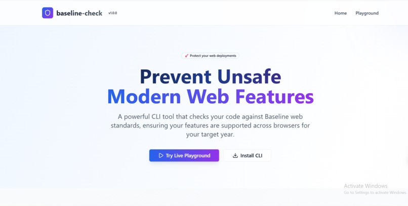 Baseline Check – screenshot 2