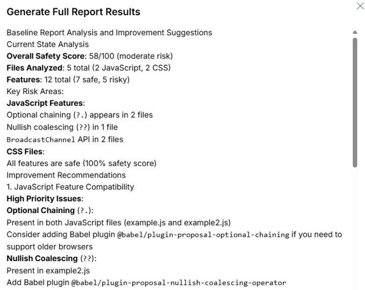 Baseline Toolkit – screenshot 3