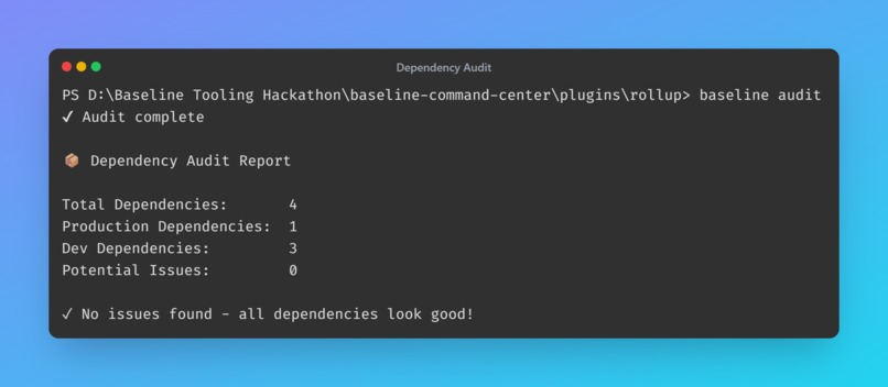 Baseline Command Center – screenshot 2