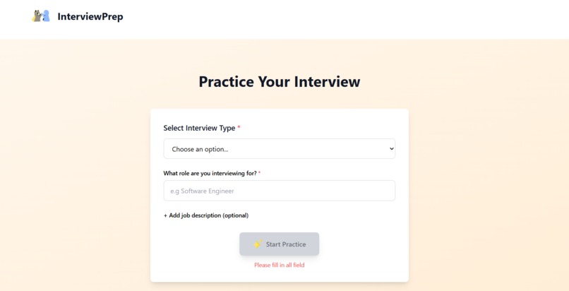 InterviewPrep – screenshot 2