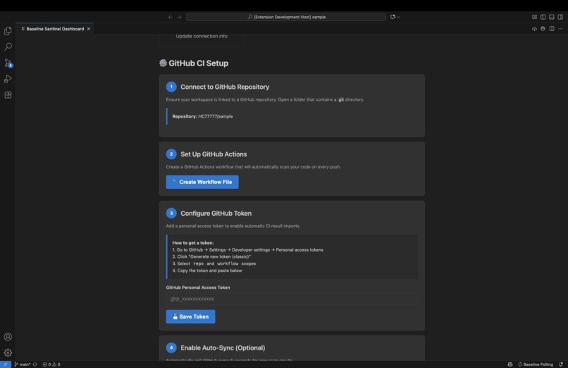 Baseline Sentinel – screenshot 2