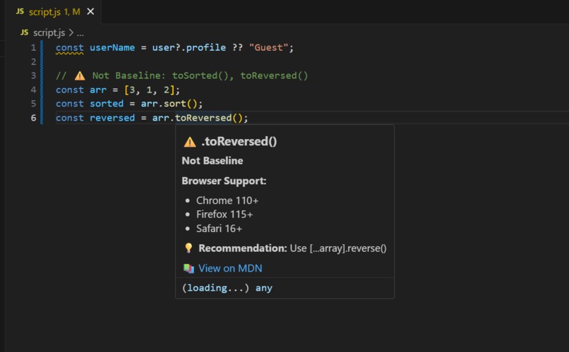 Baseline Extension – screenshot 1