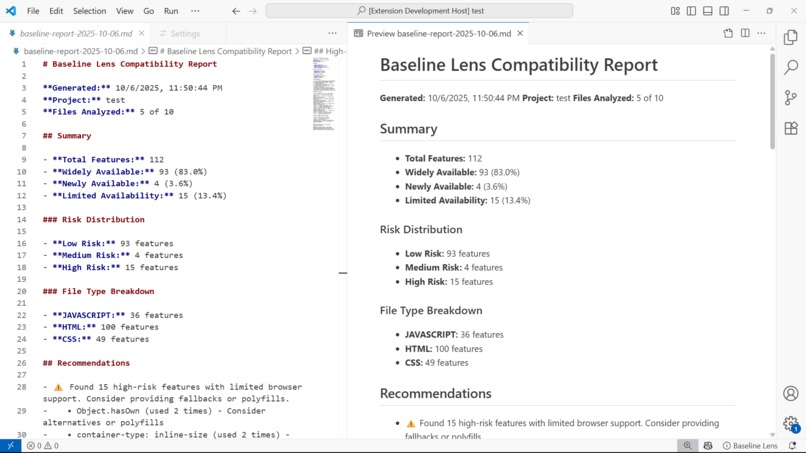 Baseline Lens – screenshot 7
