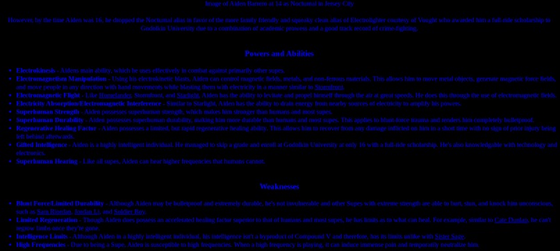 Superhero OC Information Page – screenshot 6