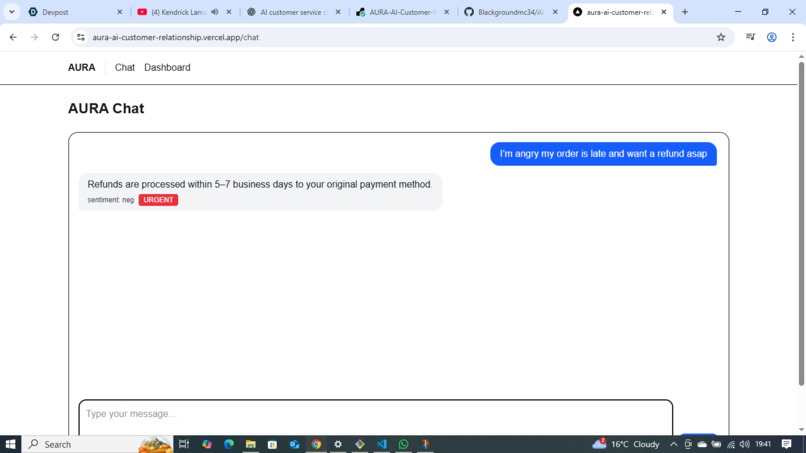 AURA – AI Customer Relationship – screenshot 1