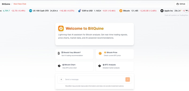 BitQuine — Lightning-Fast Bitcoin Trading AI – screenshot 1
