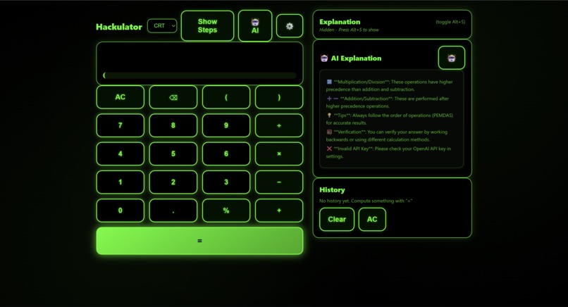 Hackulator Hackathon – screenshot 2