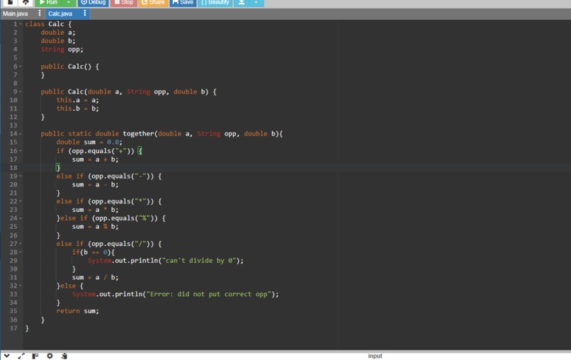 calculator – screenshot 2