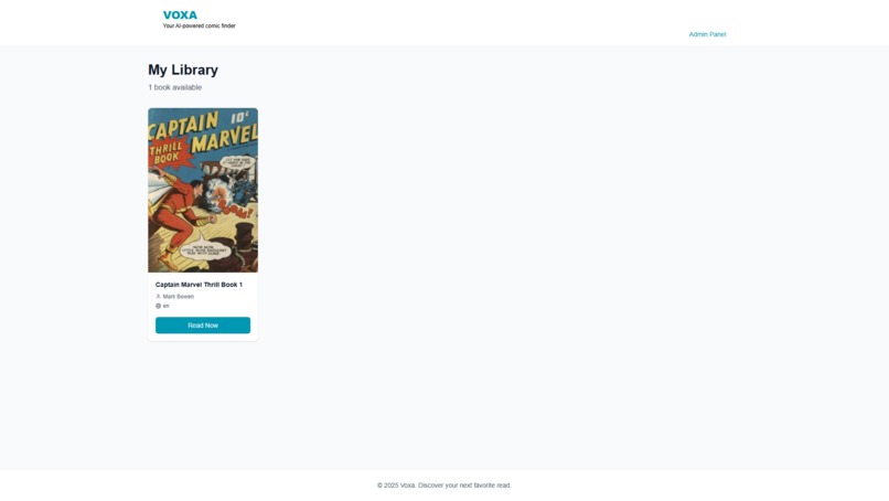 Voxa - Your AI-powered comic finder – screenshot 1