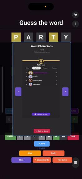 Guess the word (Multilingual game) – screenshot 4