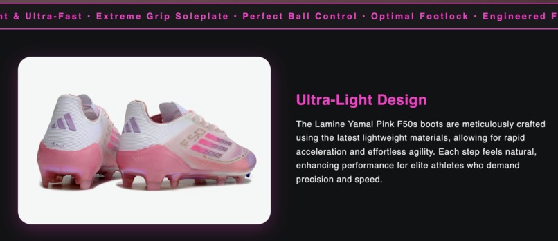 Football Shoe Page – screenshot 2