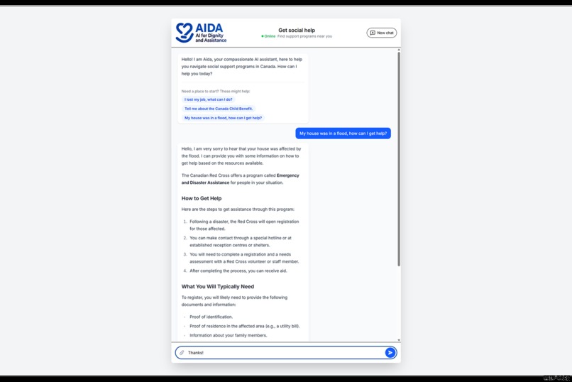 AIDA — AI for Dignity and Assistance – screenshot 1