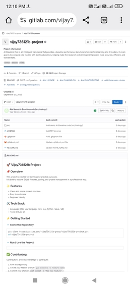 AI Baseline Tool – screenshot 1