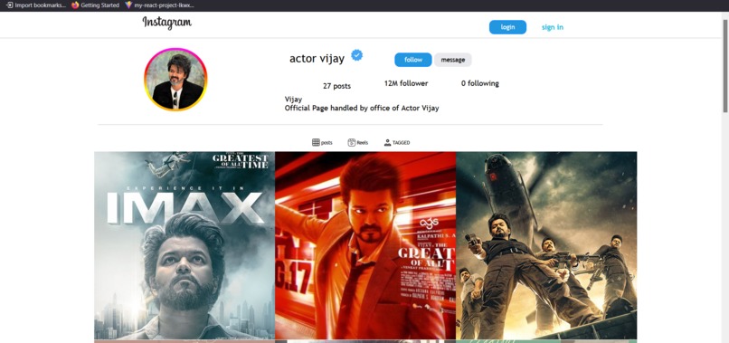 ACTOR-insta-clone – screenshot 1