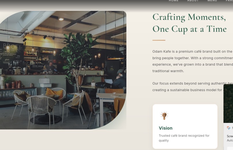 project cafe – screenshot 1