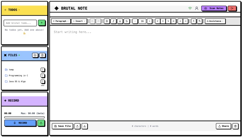 Brutal Note – screenshot 1