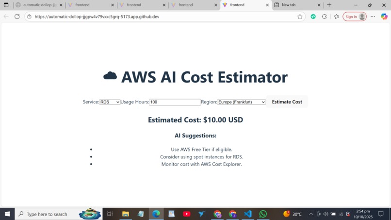 Cloud Saver-AI  – screenshot 1
