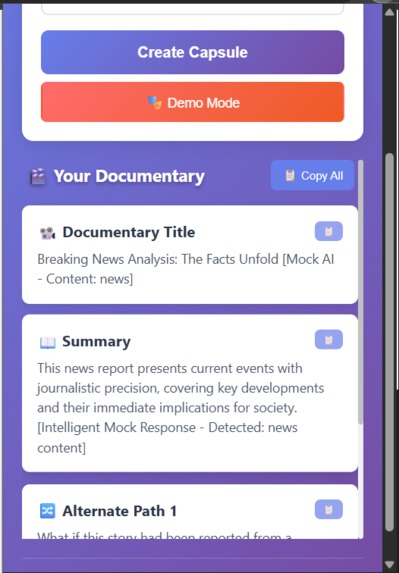 TimeCapsule: Browser Documentary – screenshot 4