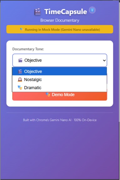 TimeCapsule: Browser Documentary – screenshot 3