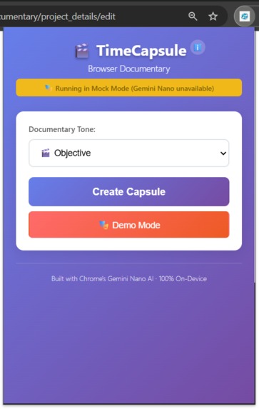 TimeCapsule: Browser Documentary – screenshot 2