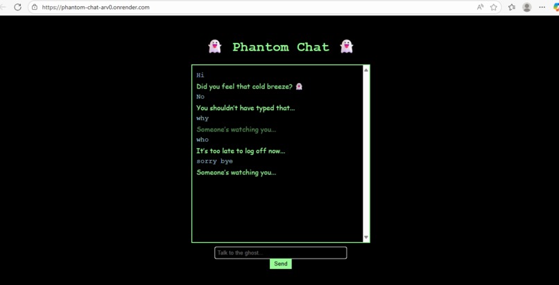 Phantom Chat – screenshot 1