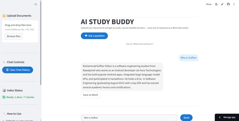 AI Study Budy – screenshot 1