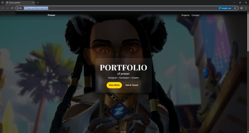 Interactive Portfolio  – screenshot 1
