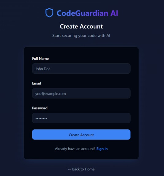 CodeGuardian AI – Your Secure Code Agent – screenshot 1