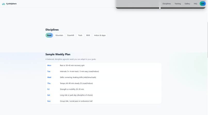 CycleSphere – screenshot 1