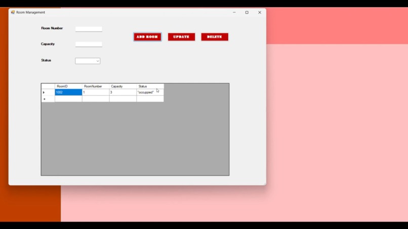 Hostel Management System – screenshot 1