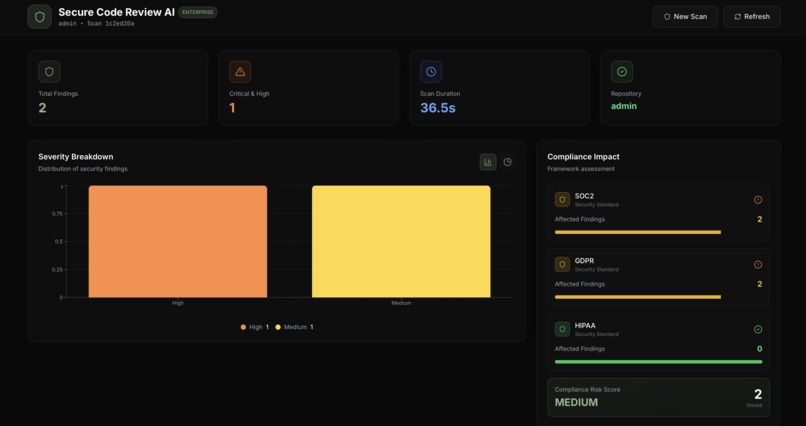 AI-powered security code review – screenshot 1