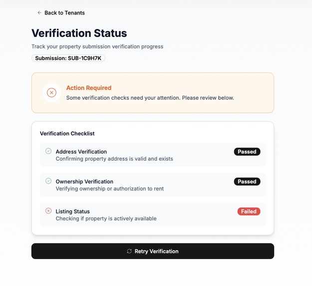 tenant side housing matching portal – screenshot 8
